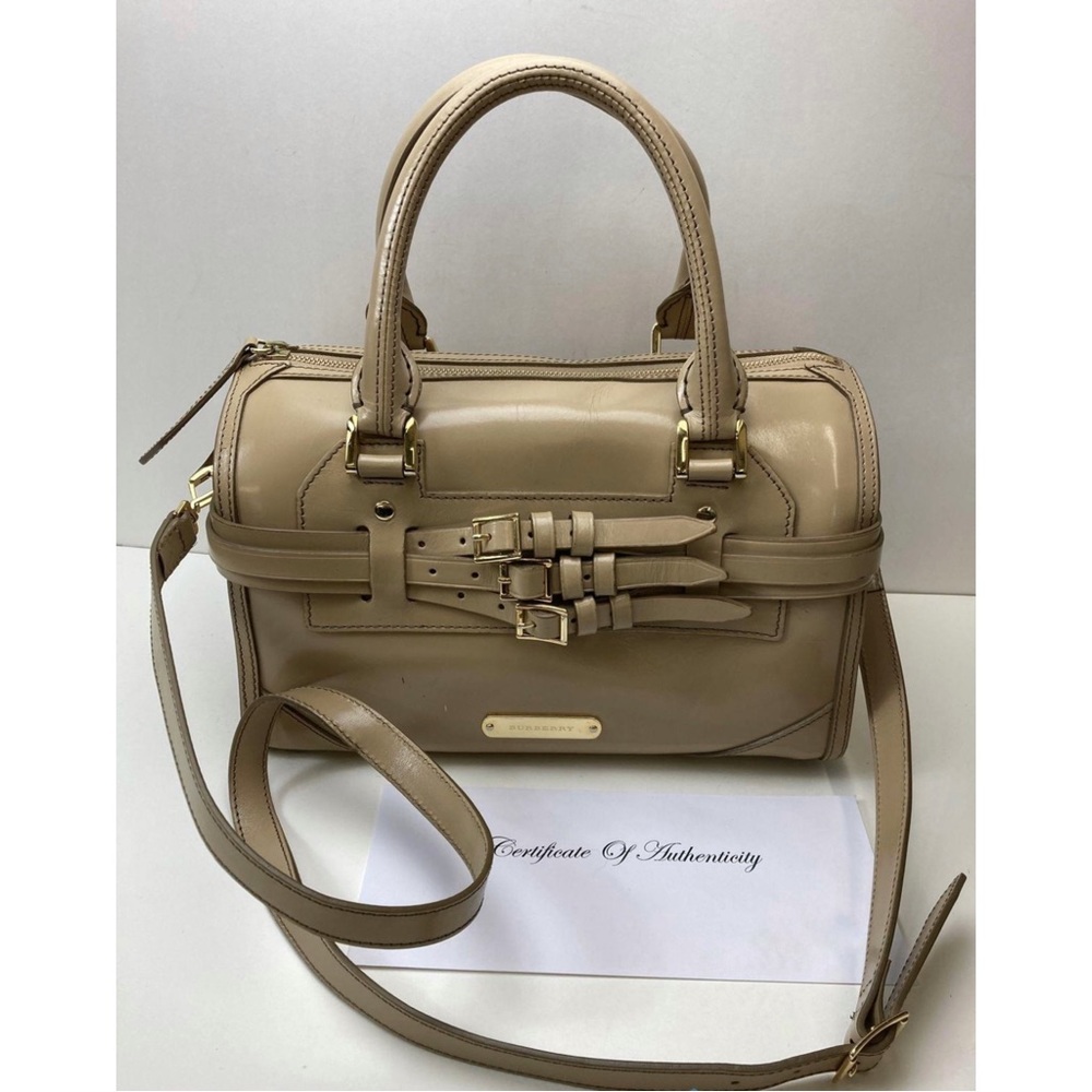 Burberry Alchester Bridle Bowling Leather Crossbody/Satchel